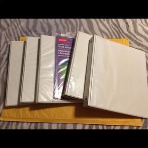 new / like new binders, binder dividers